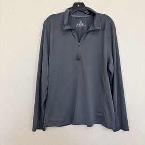 Rhone Grey Commuter Quarter Zip Pullover Shirt Men's Size L‎